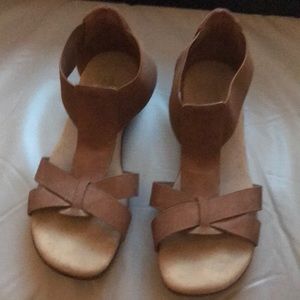 Beige strappy sandals